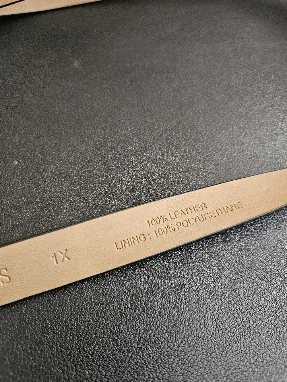 Talbots Women'  Black Suede Leather Skinny Belt with Gold Bow Buckle Size 1X